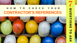 Contractor Reference Check